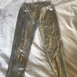 SILVER spandex leggings